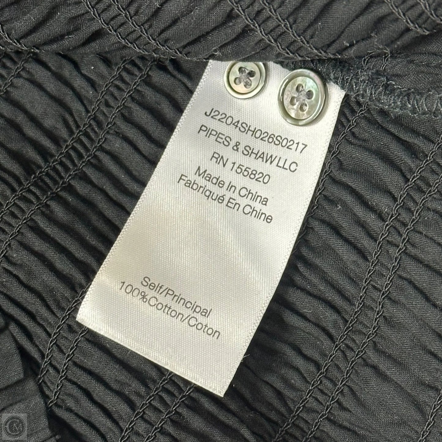Top Long Sleeve By Veronica Beard In Black, Size: M
