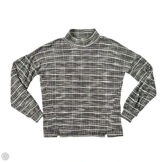 Top Long Sleeve By Numph In Black & White, Size: Xs