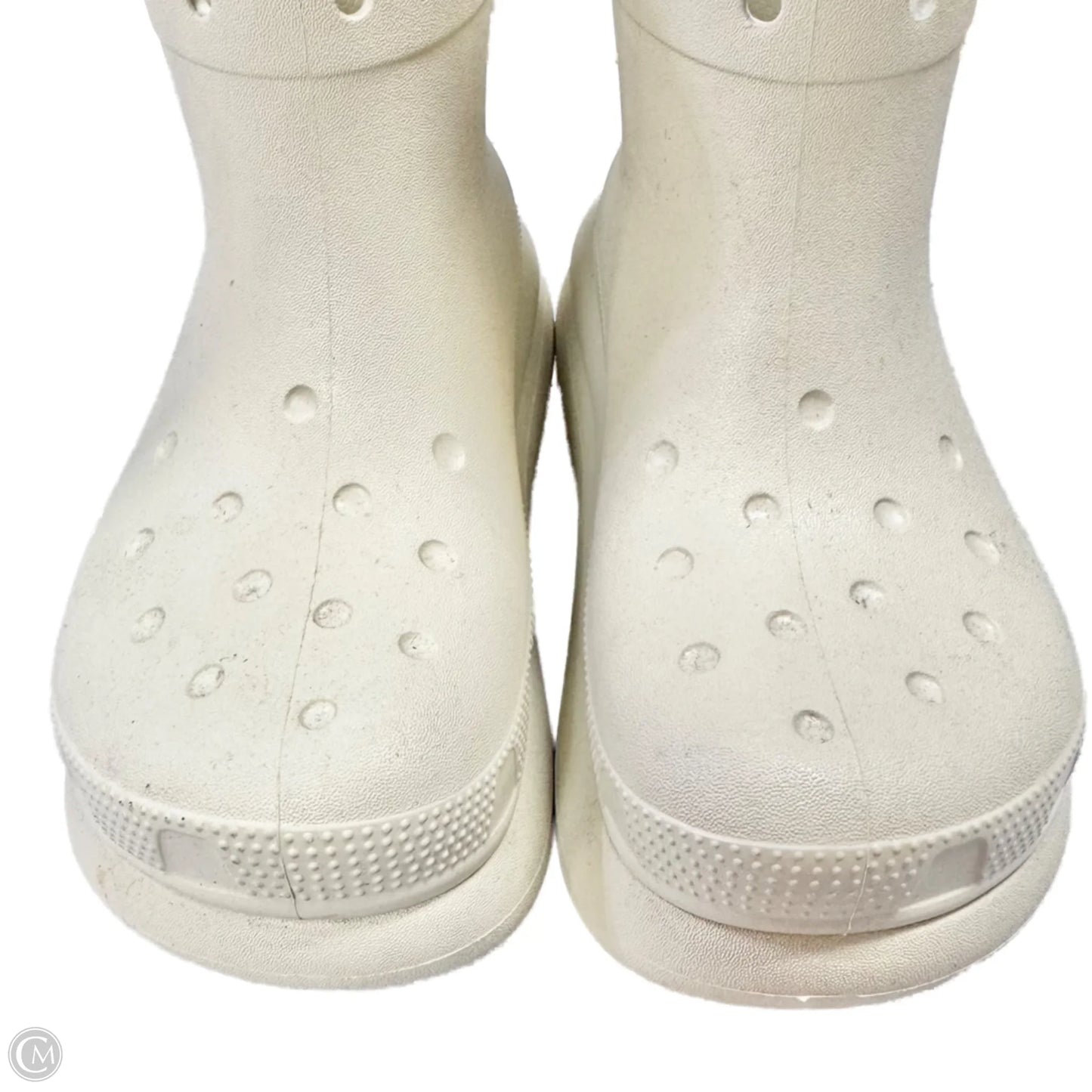 Boots Ankle Flats By Crocs In Tan, Size: 7