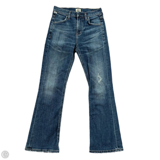 Jeans Flared By Citizens Of Humanity In Blue Denim, Size: 0