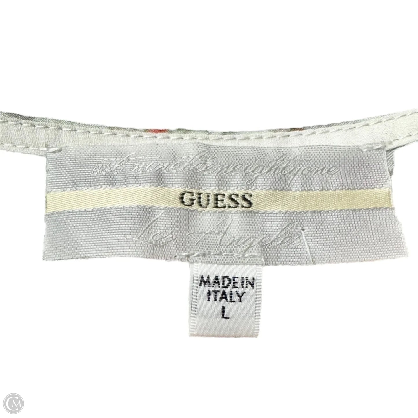 Blouse Short Sleeve By Guess In Floral Print, Size: L