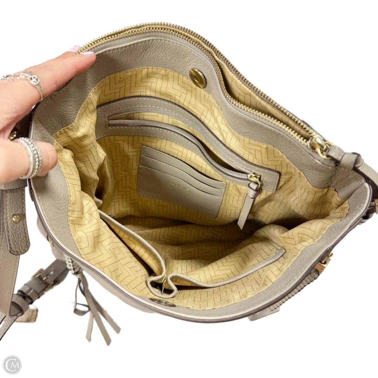 Crossbody Leather By Lodis, Size: Medium