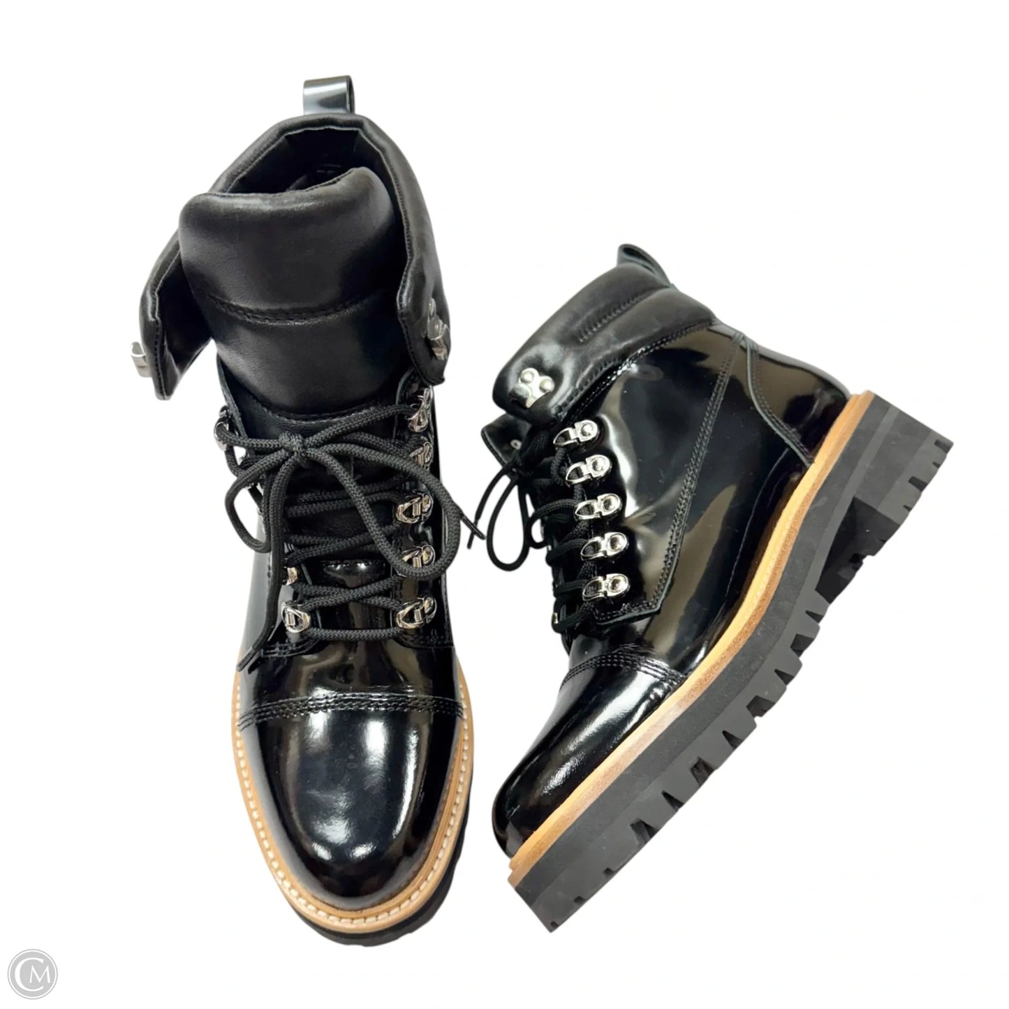 Boots Leather By Marc Fisher In Black, Size: 8.5