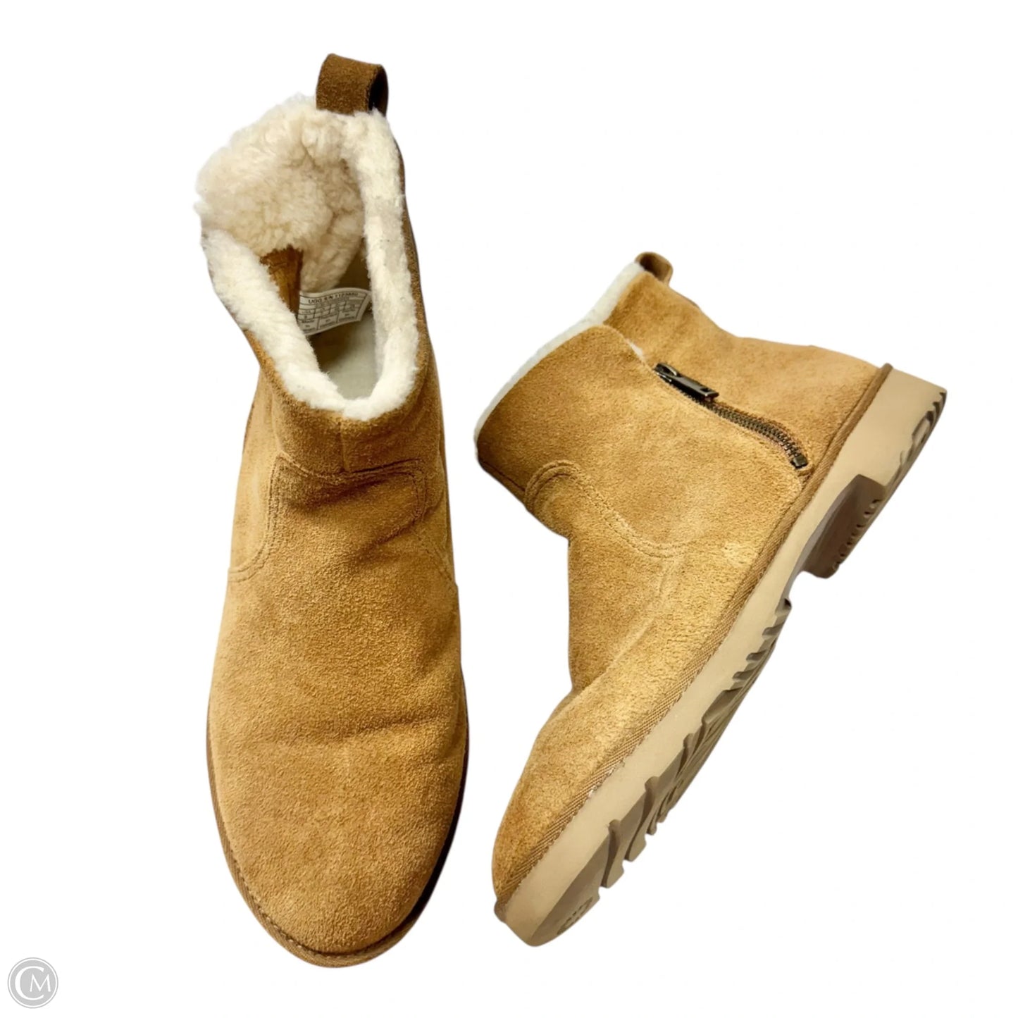 Boots Designer By Ugg In Brown, Size: 9