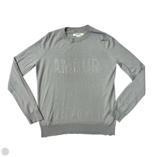 Top Long Sleeve By Zadig And Voltaire In Grey, Size: M