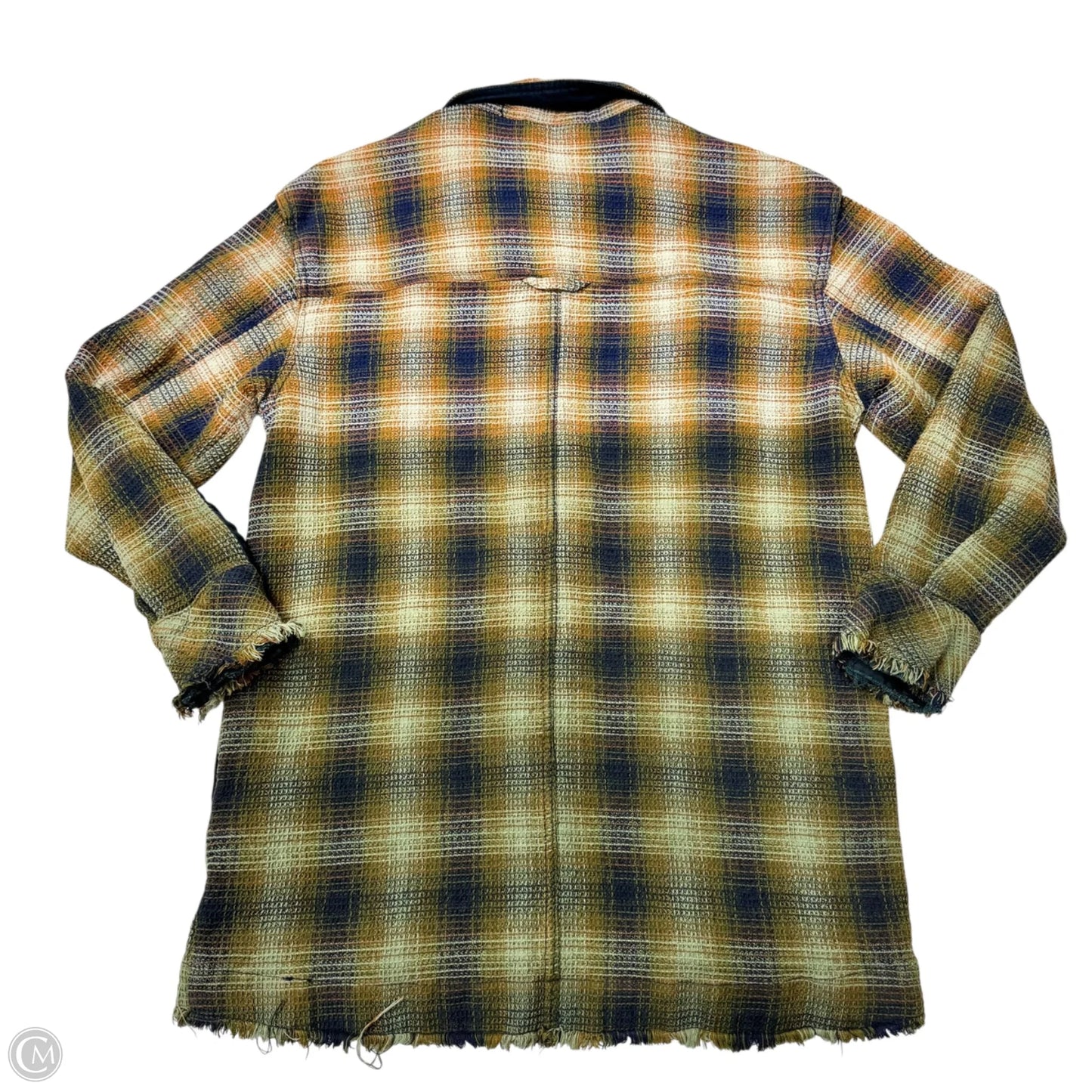Jacket Shirt By We The Free In Plaid Pattern, Size: M