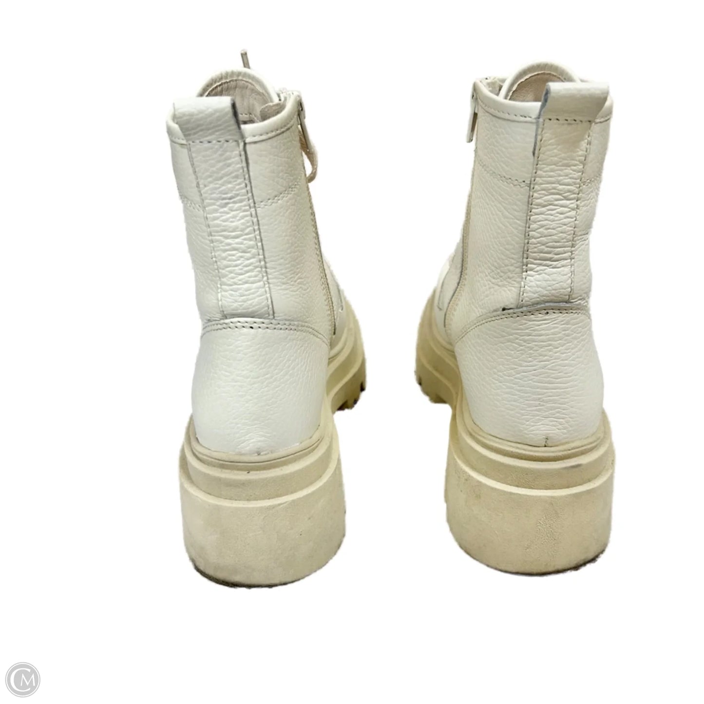 Boots Leather By Crown Vintage In Cream, Size: 7.5