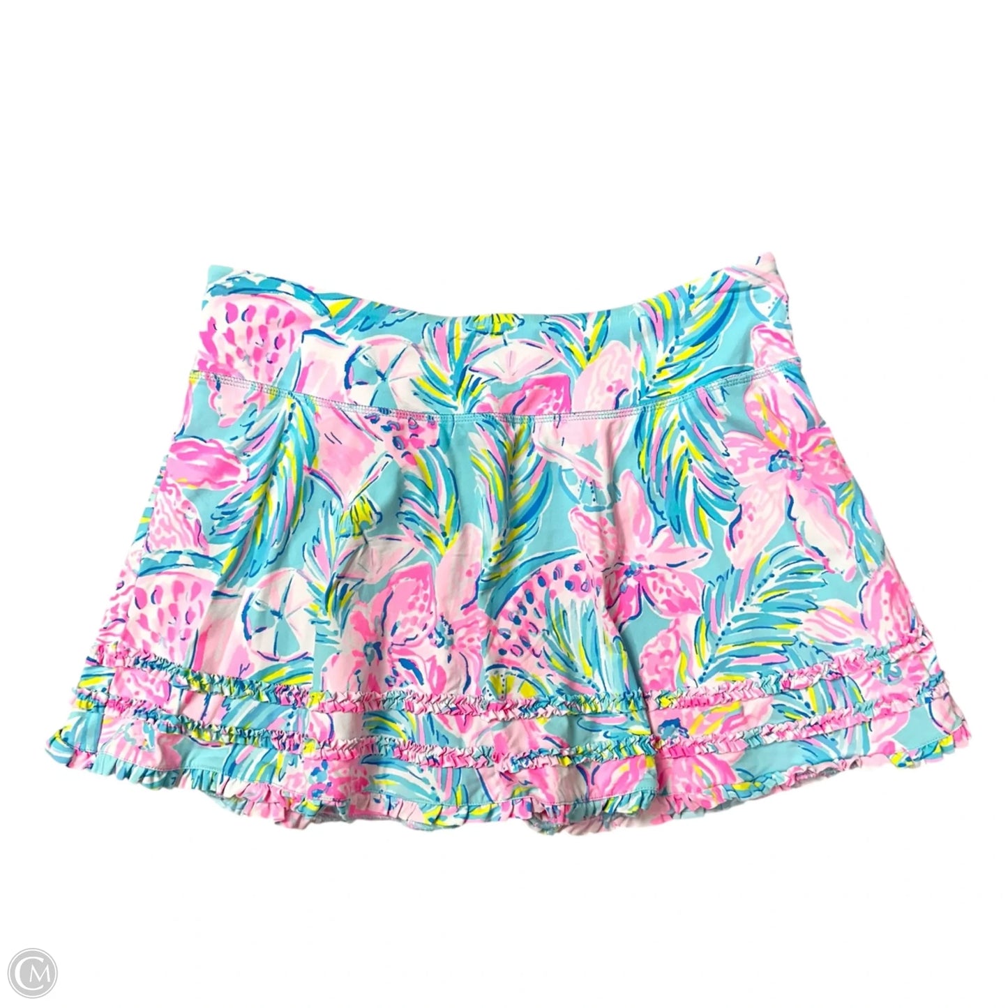 Skort Designer By Lilly Pulitzer In Floral Print, Size: M