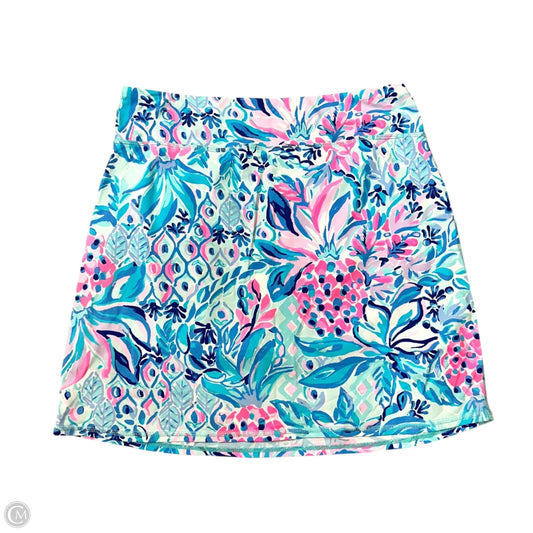 Skort Designer By Lilly Pulitzer In Blue & Pink, Size: S