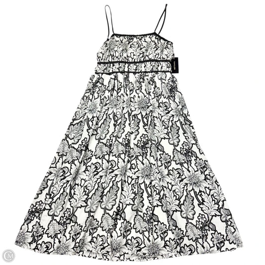 Dress Casual Midi By Taylor In Black & White, Size: Xl