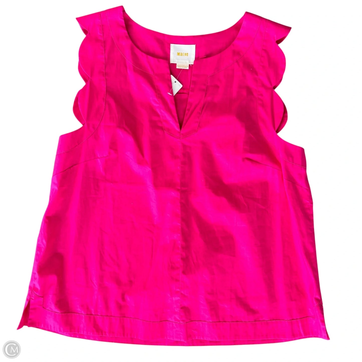 Top Sleeveless By Maeve In Pink, Size: L