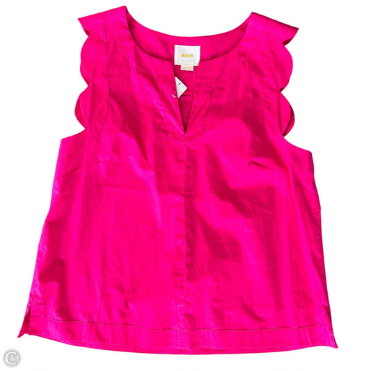 Top Sleeveless By Maeve In Pink, Size: L