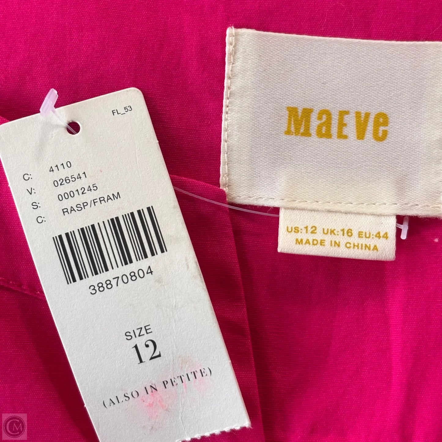 Top Sleeveless By Maeve In Pink, Size: L