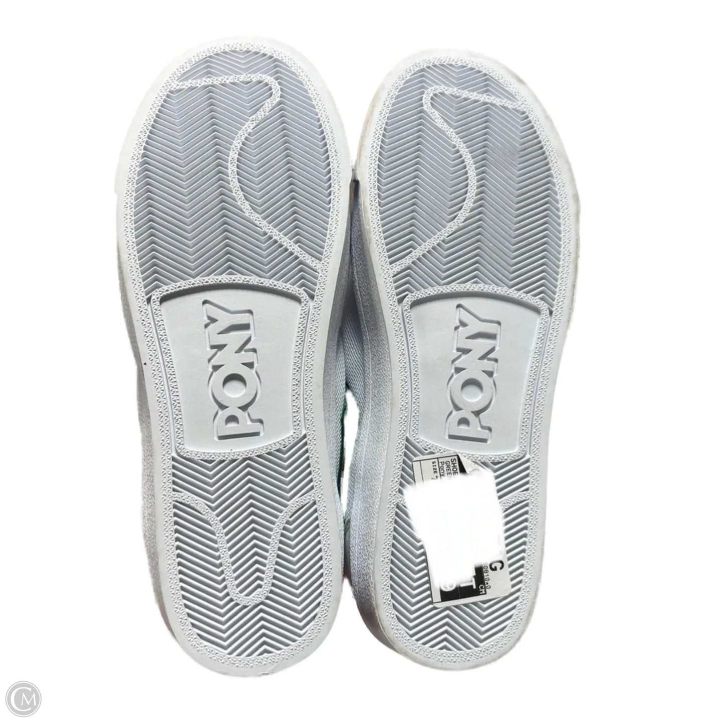 Shoes Sneakers By Pony In Green & White, Size: 7