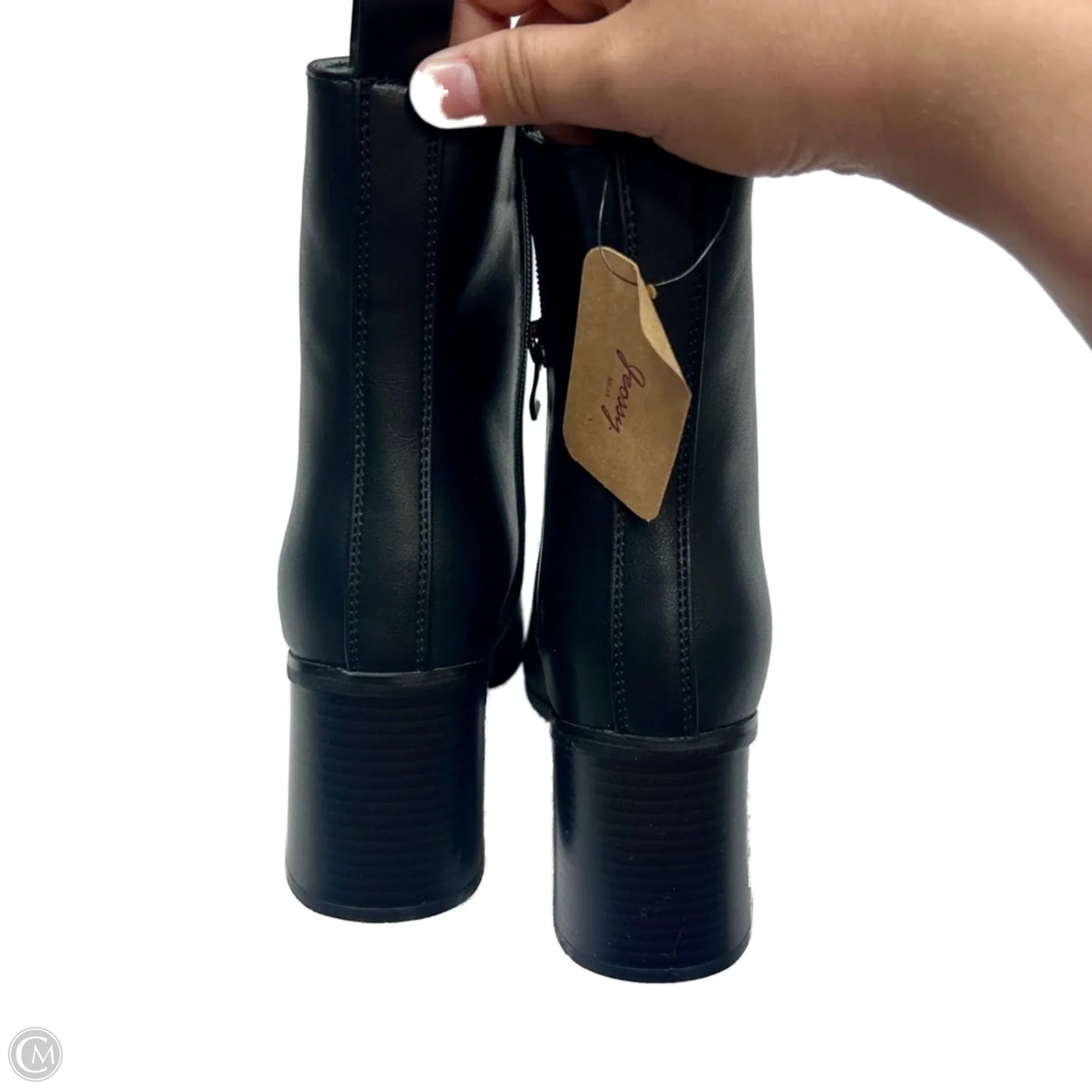 Boots Ankle Heels By Jeossy In Black, Size: 10
