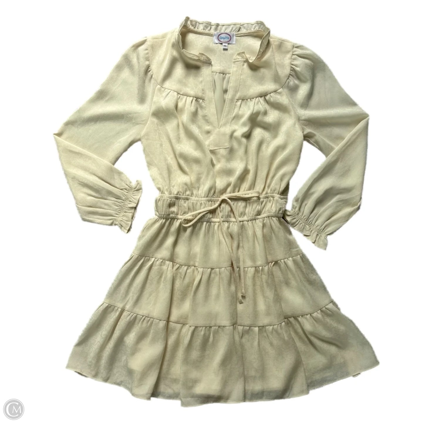 Dress Casual Short By Libby Kat In Cream, Size: Xs