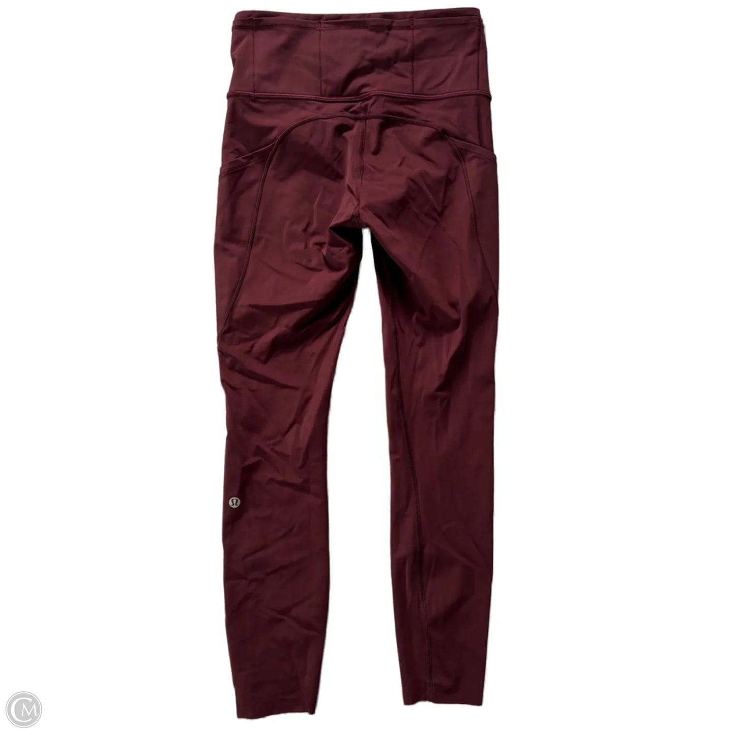 Athletic Leggings By Lululemon In Maroon, Size: S
