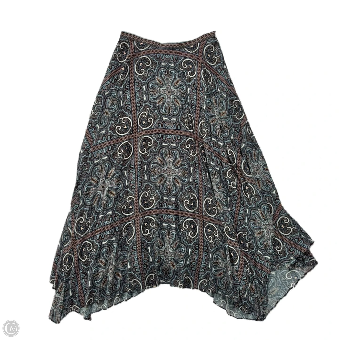 Skirt Midi By intermix In Paisley Print, Size: 0