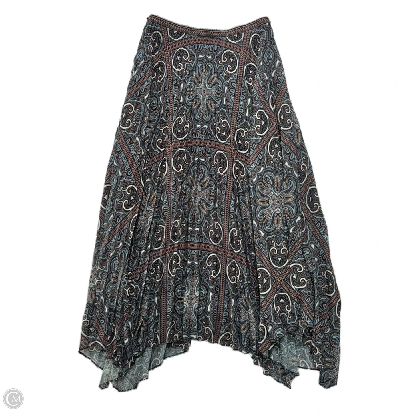 Skirt Midi By intermix In Paisley Print, Size: 0