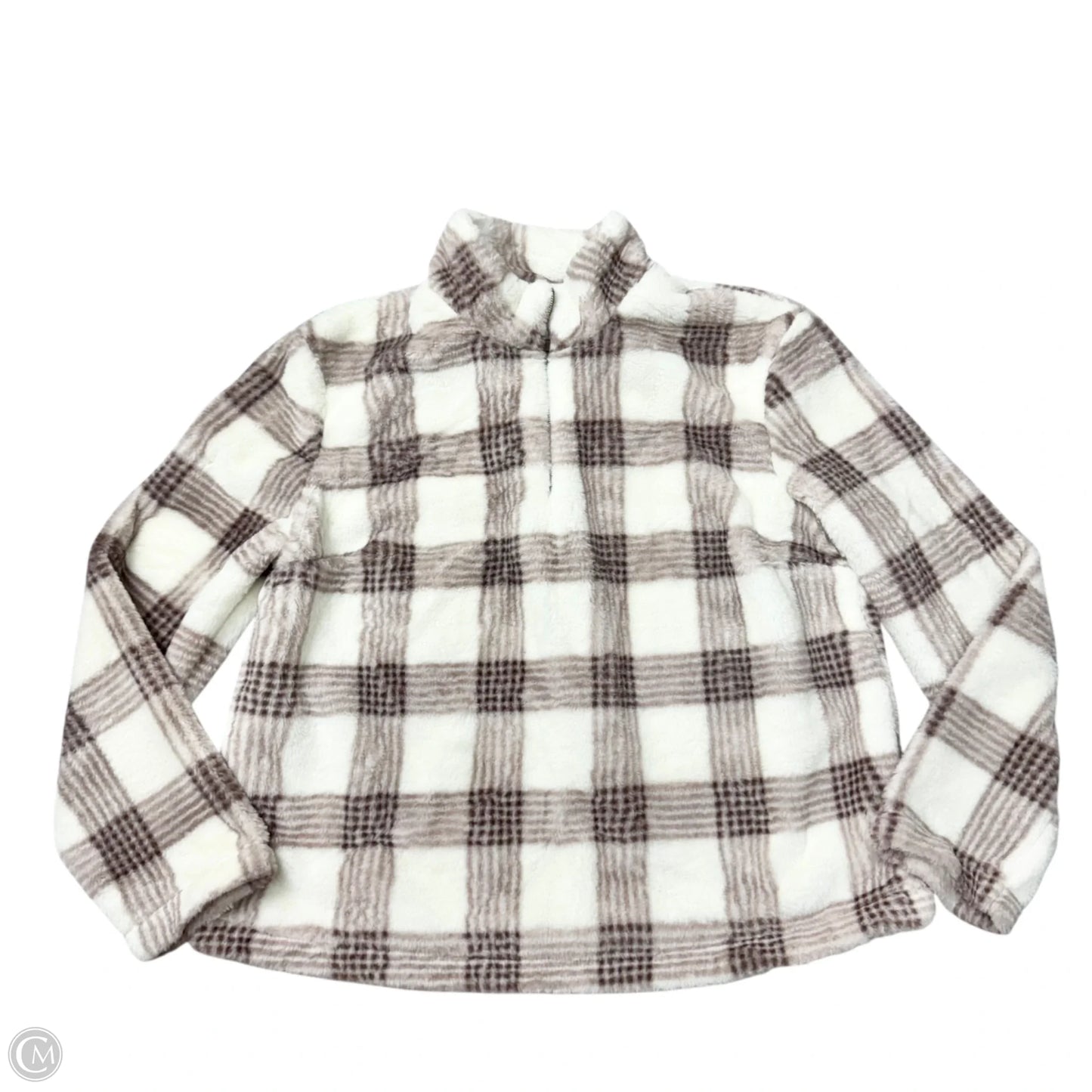 Sweatshirt Collar By Sunday In Brooklyn In Plaid Pattern, Size: M