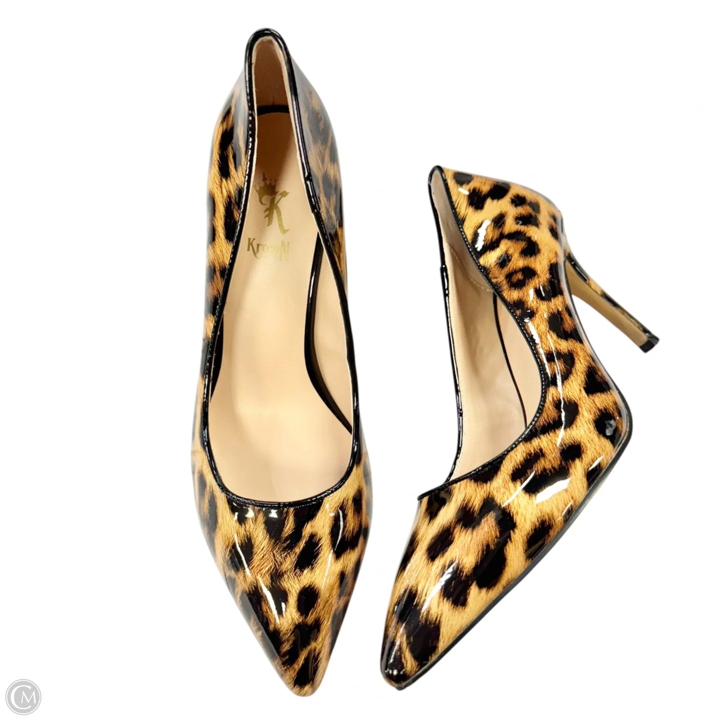 Shoes Heels Stiletto By Krown Kouture In Animal Print, Size: 8.5