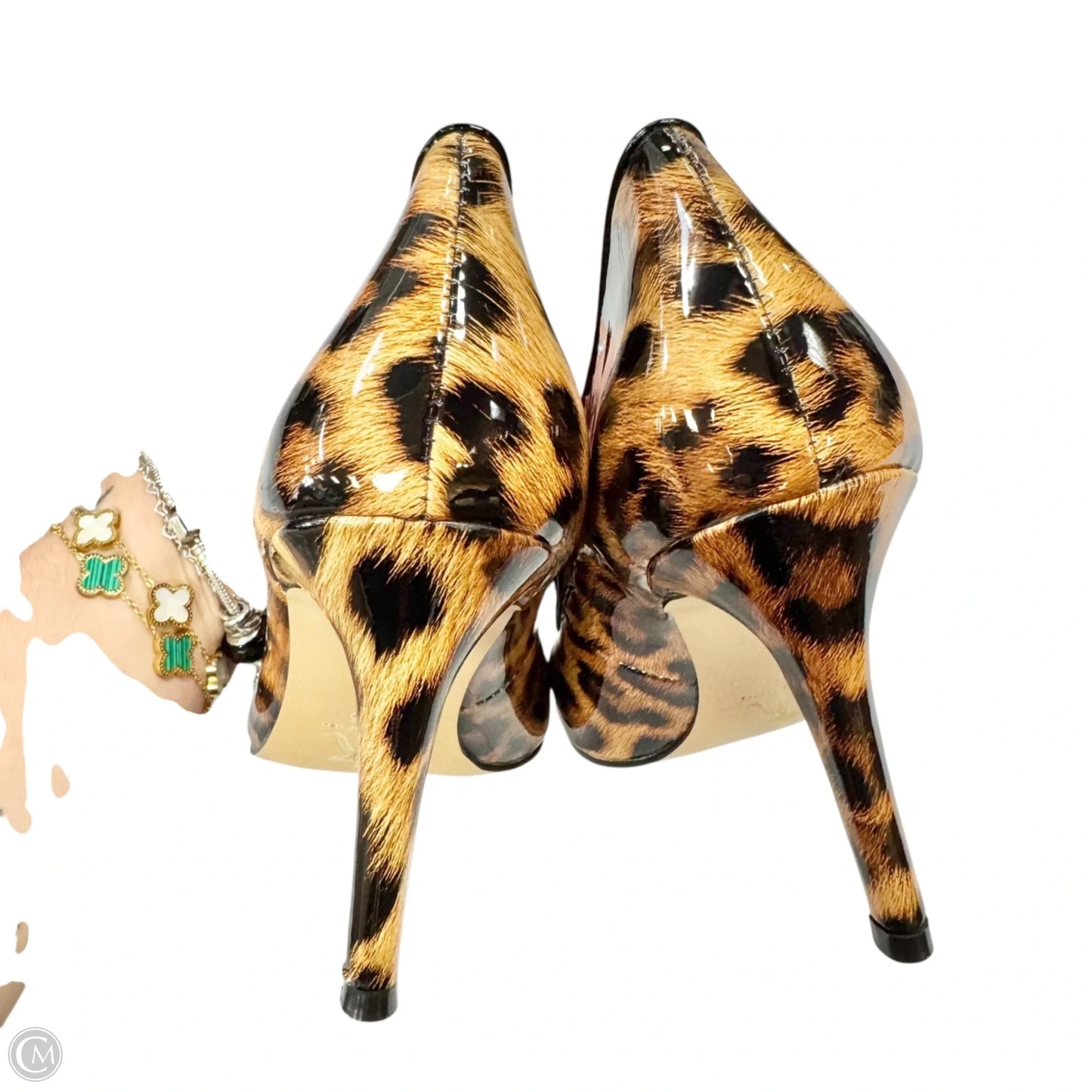 Shoes Heels Stiletto By Krown Kouture In Animal Print, Size: 8.5