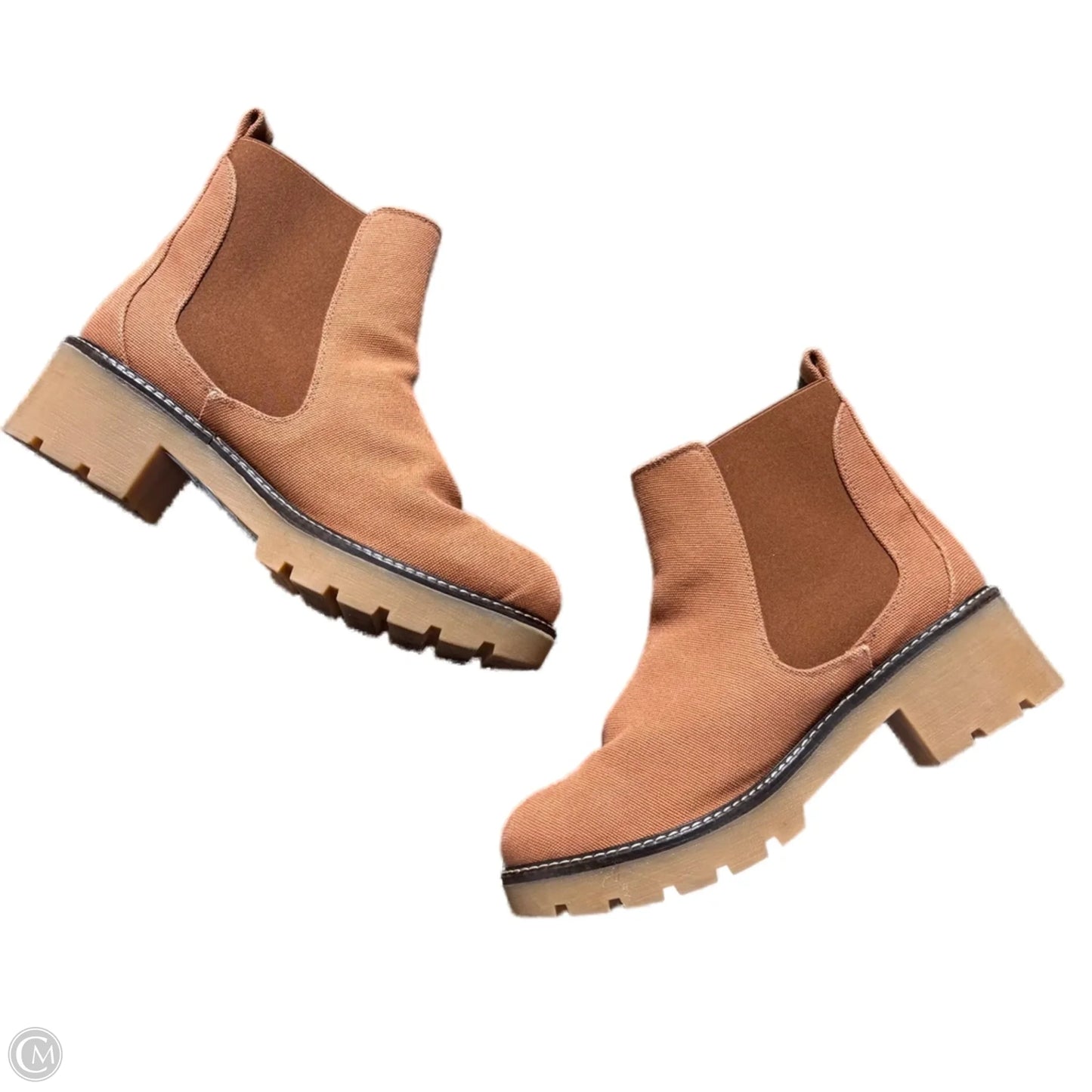 Boots Ankle Flats By Anthropologie In Brown, Size: 8.5