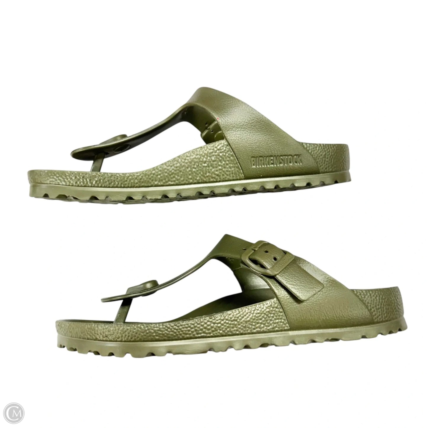 Sandals Flats By Birkenstock In Green, Size: 7