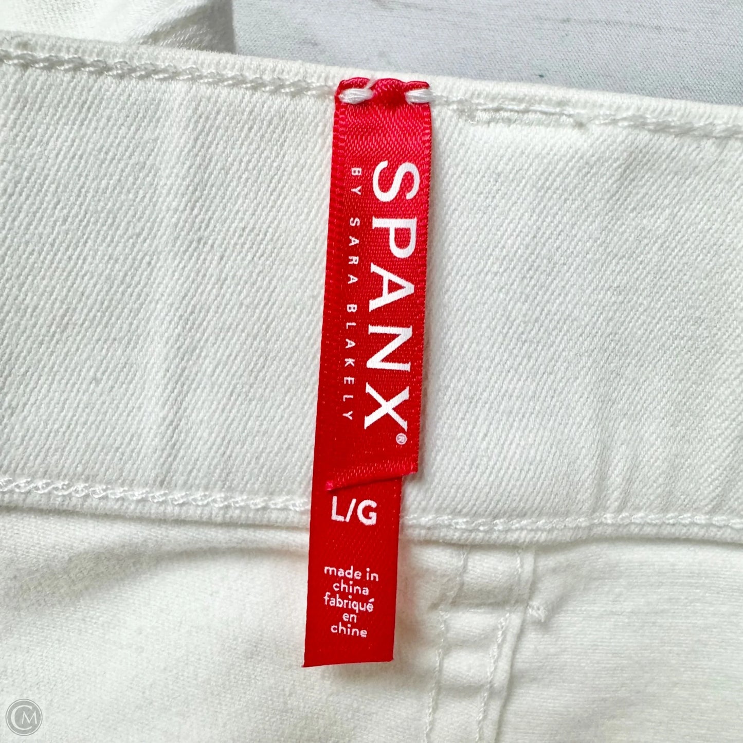 Jeans Jeggings By Spanx In White Denim, Size: L