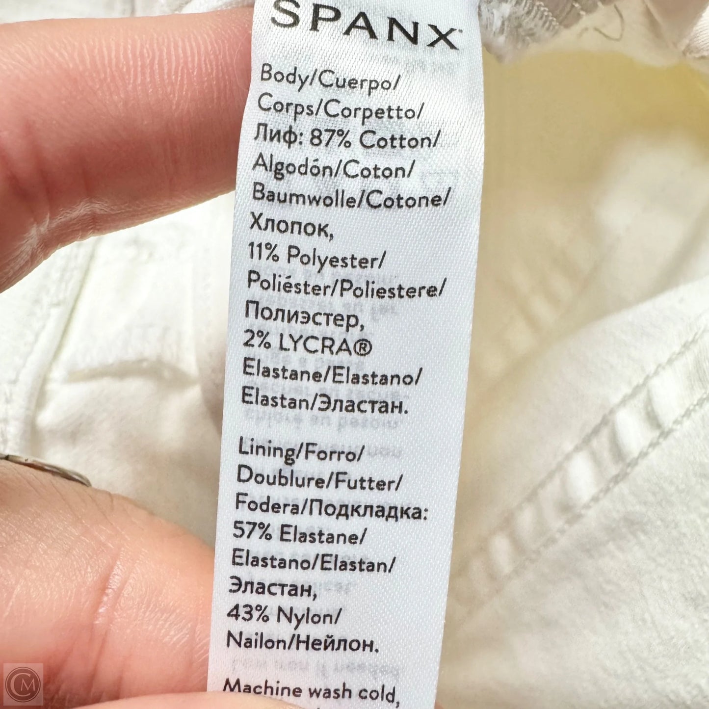 Jeans Jeggings By Spanx In White Denim, Size: L
