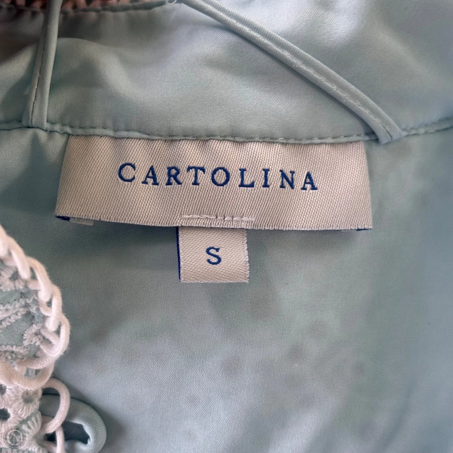Dress Casual Midi By Cartolina In Blue & White, Size: S