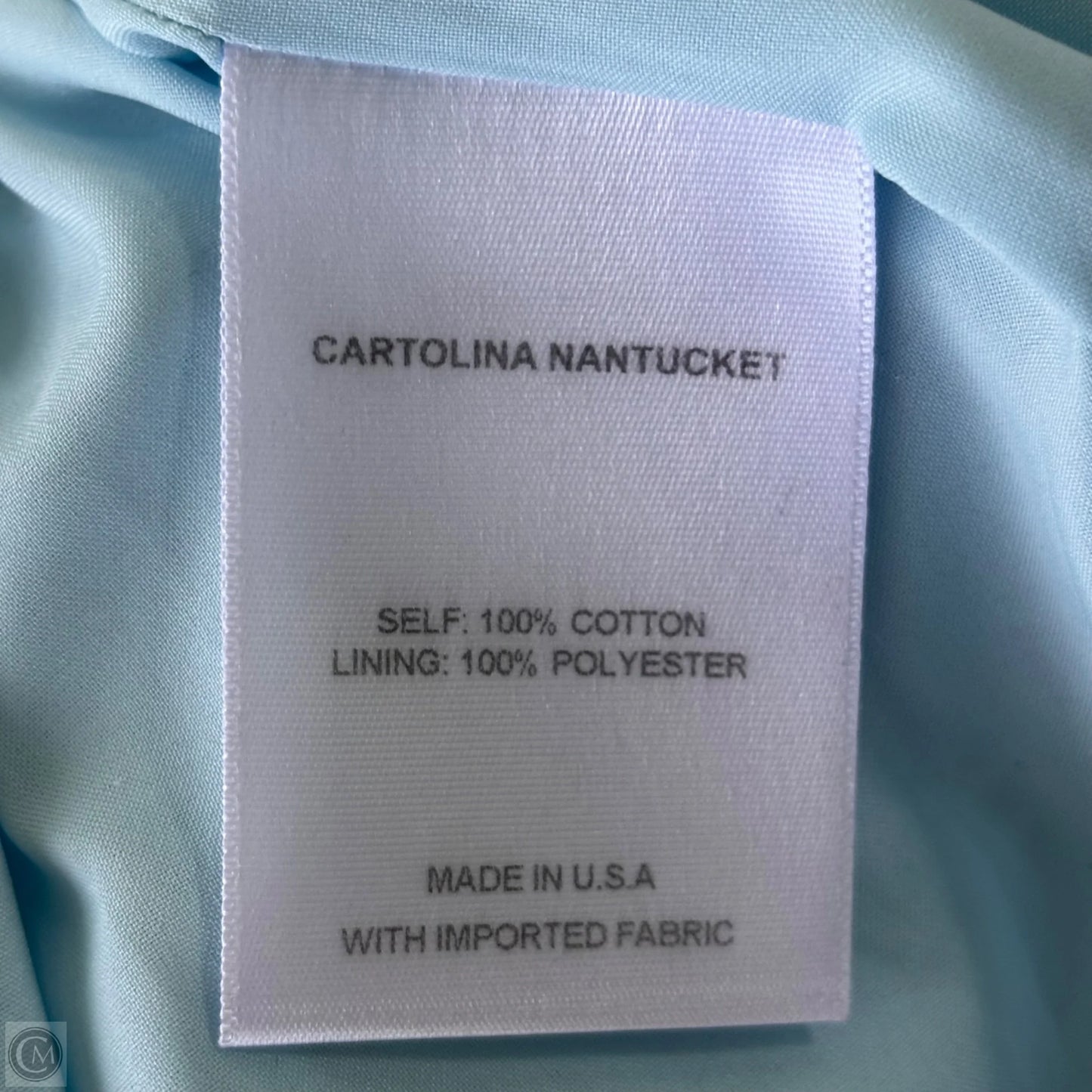 Dress Casual Midi By Cartolina In Blue & White, Size: S