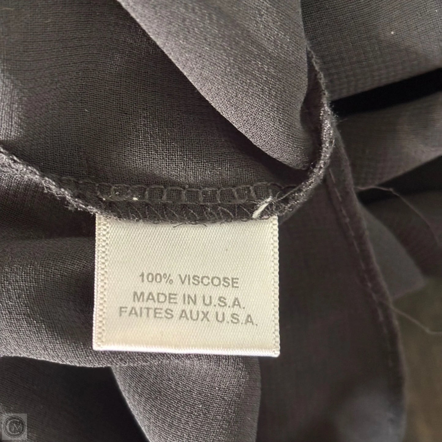 Blouse Designer By Misa In Black, Size: S