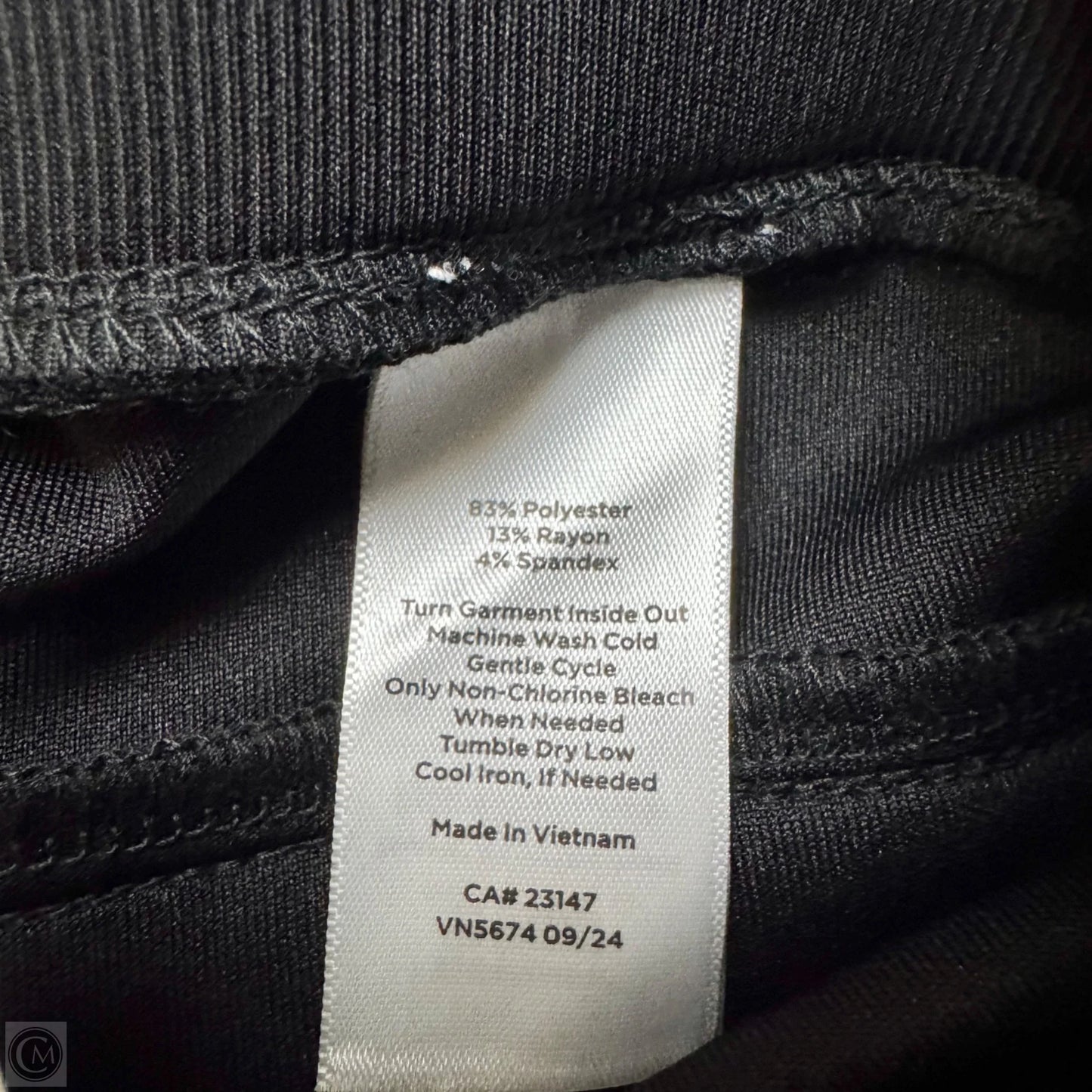 Athletic Pants By Talbots In Black, Size: L