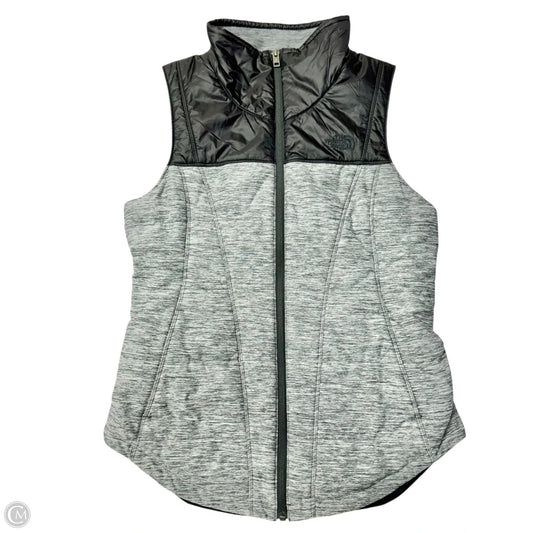 Vest Puffer & Quilted By The North Face In Black & Grey, Size: S