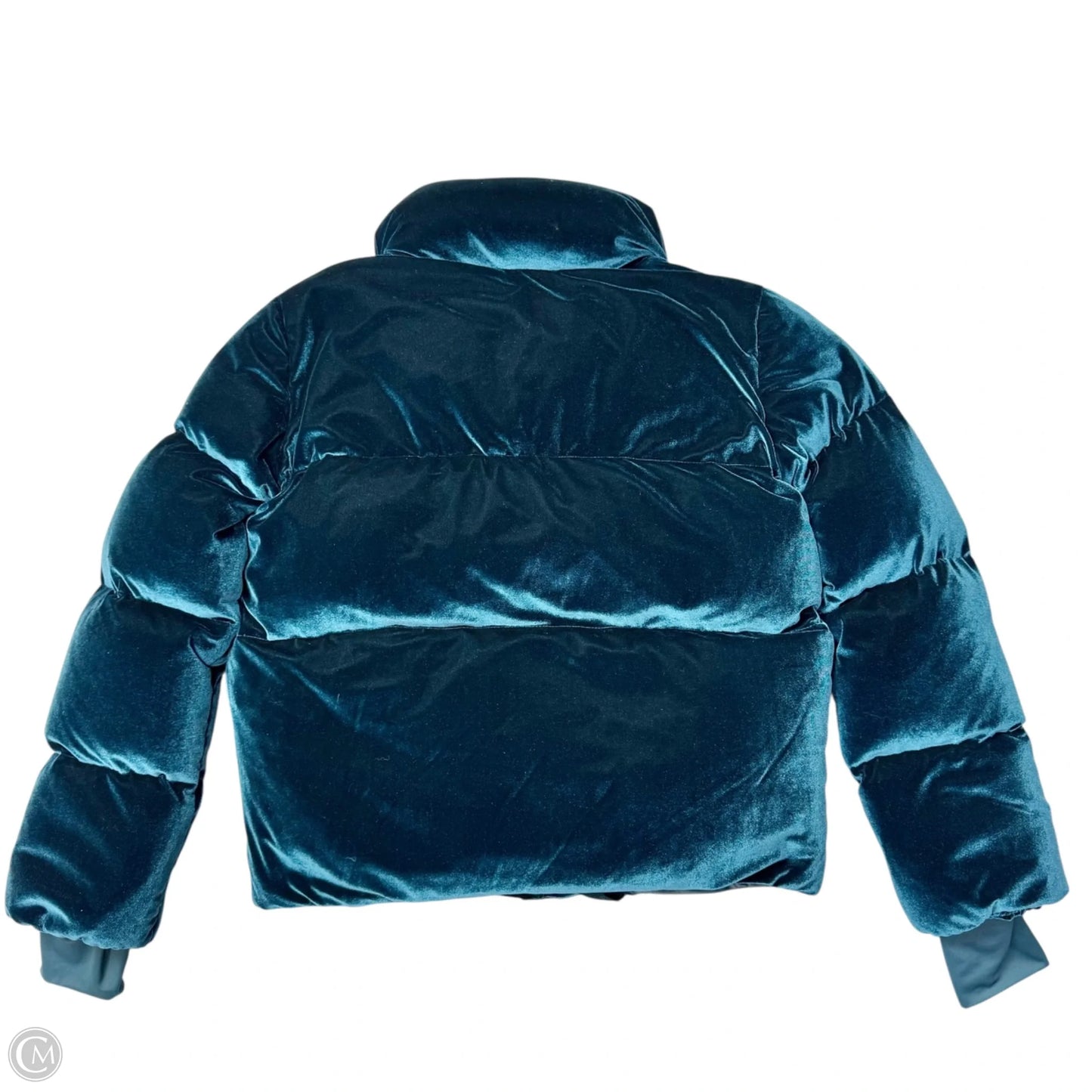 Coat Puffer & Quilted By Sam. In Teal, Size: M