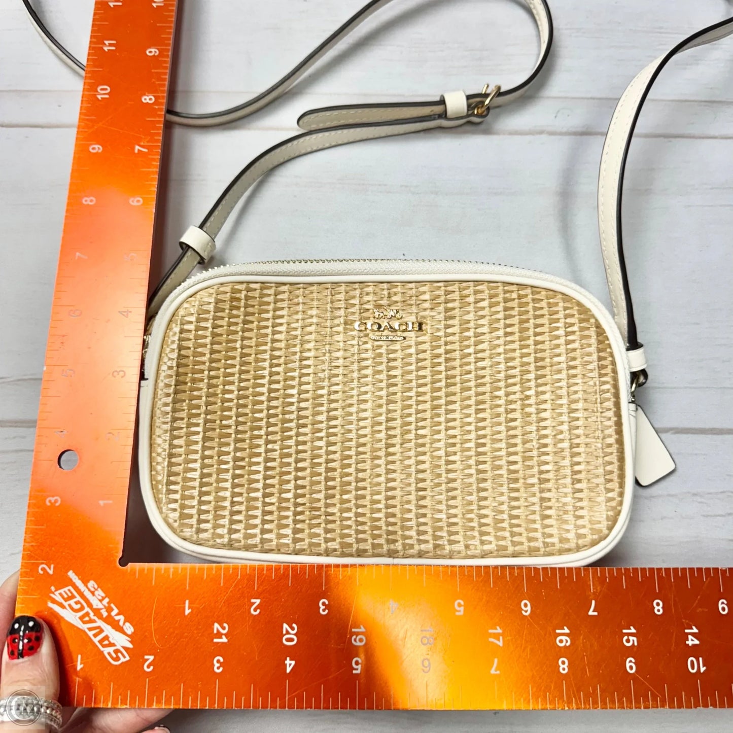 Crossbody Designer By Coach, Size: Small