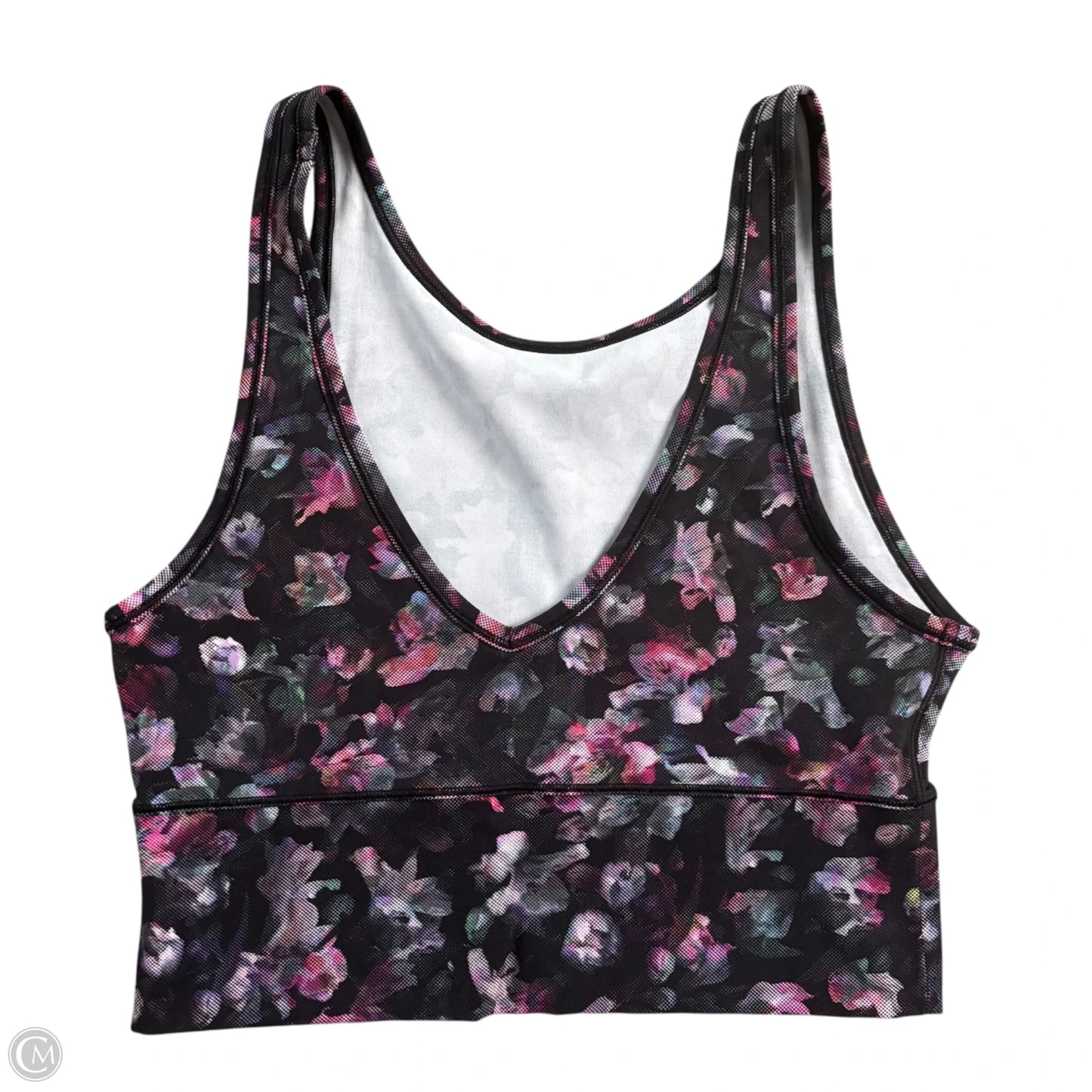 Athletic Tank Top By Lululemon In Floral Print, Size: M