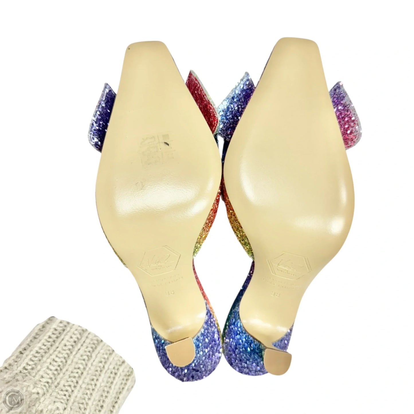 Shoes Designer By Nalebe by Amina Means In Rainbow Print, Size: 7.5