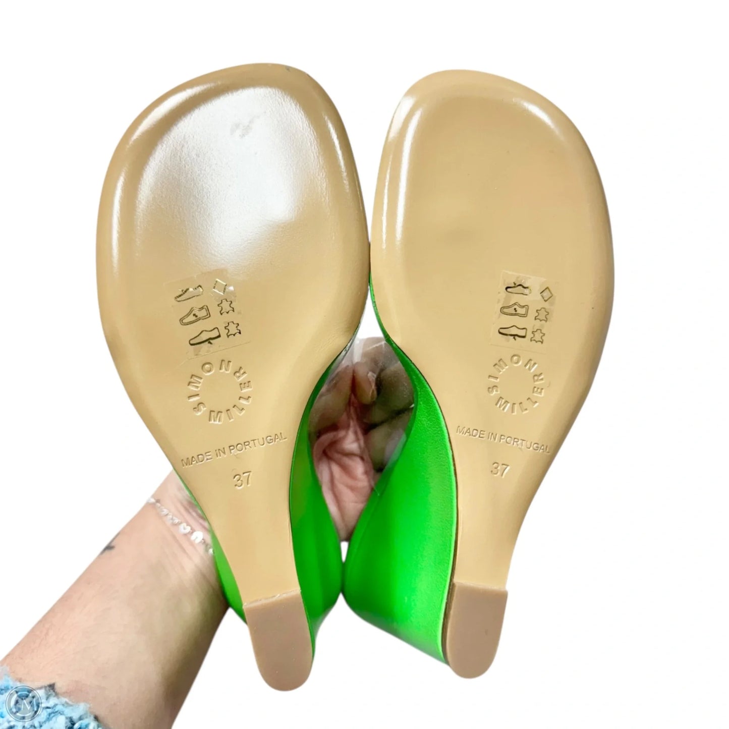 Sandals Heels Wedge By Simon Miller In Green, Size: 6.5