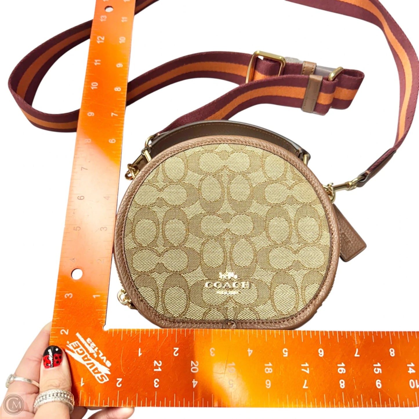 Crossbody Designer By Coach, Size: Small