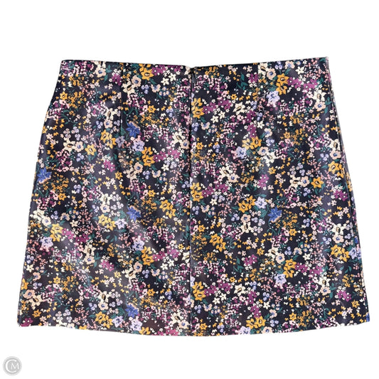 Skirt Mini & Short By Maeve In Floral Print, Size: 14