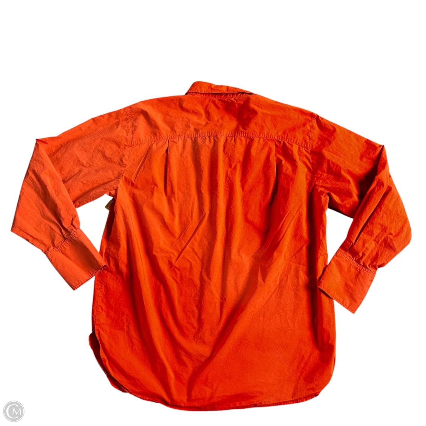 Top Long Sleeve By Frame In Orange, Size: M