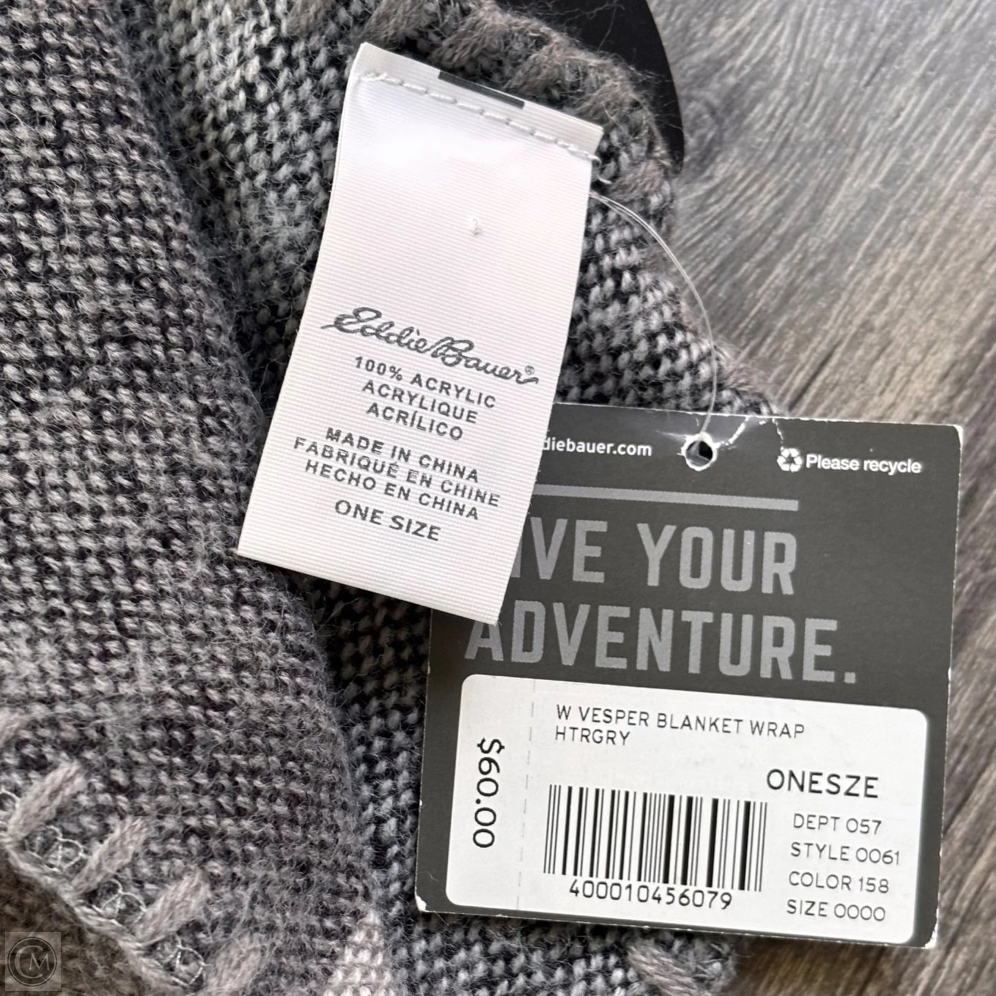 Scarf Winter By Eddie Bauer In Plaid Pattern