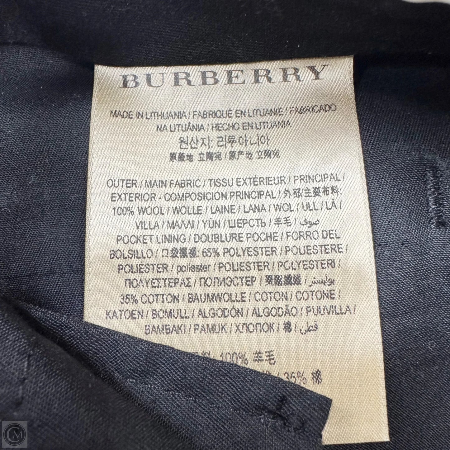 Pants Luxury Designer By Burberry In Black, Size: 0