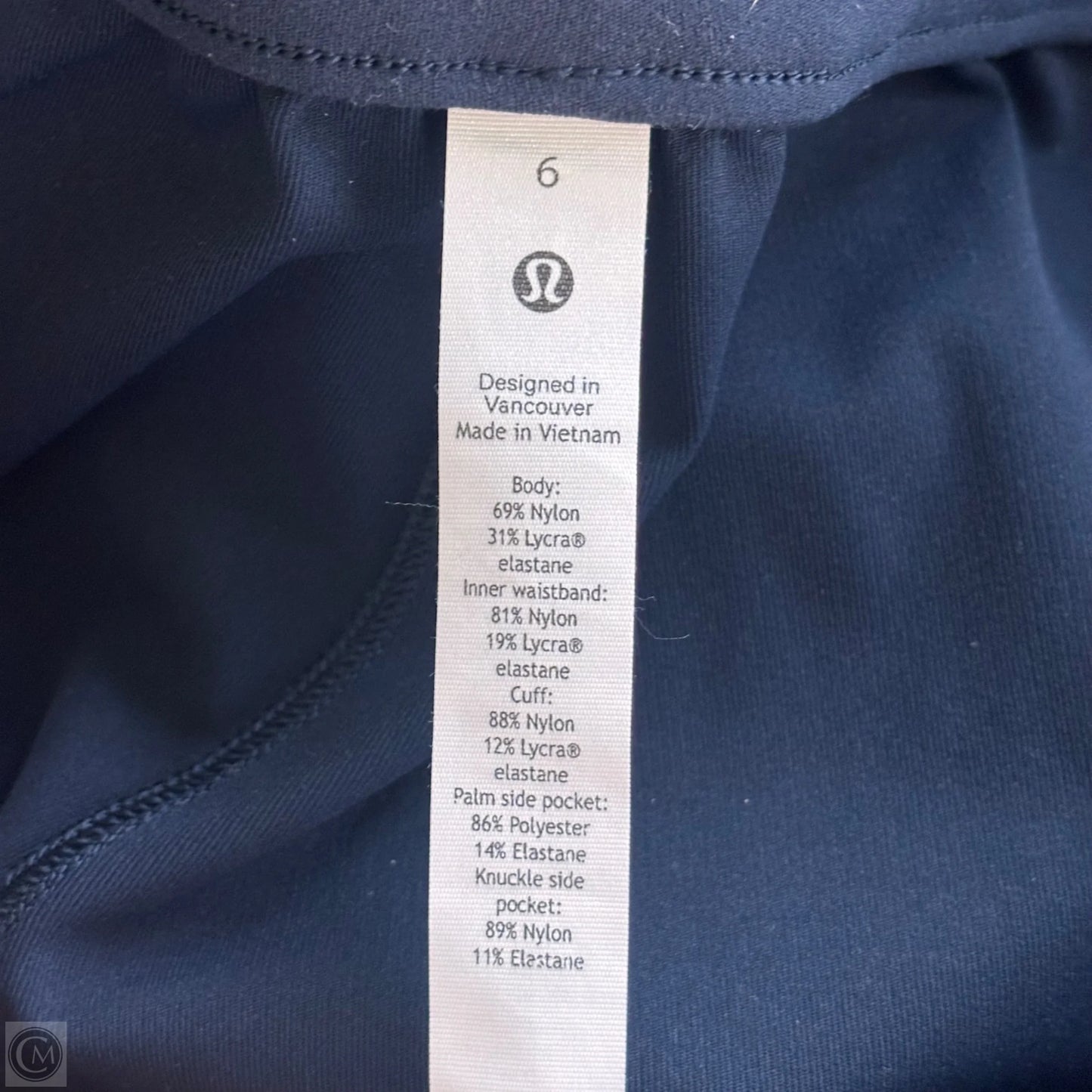 Athletic Pants By Lululemon In Navy, Size: S