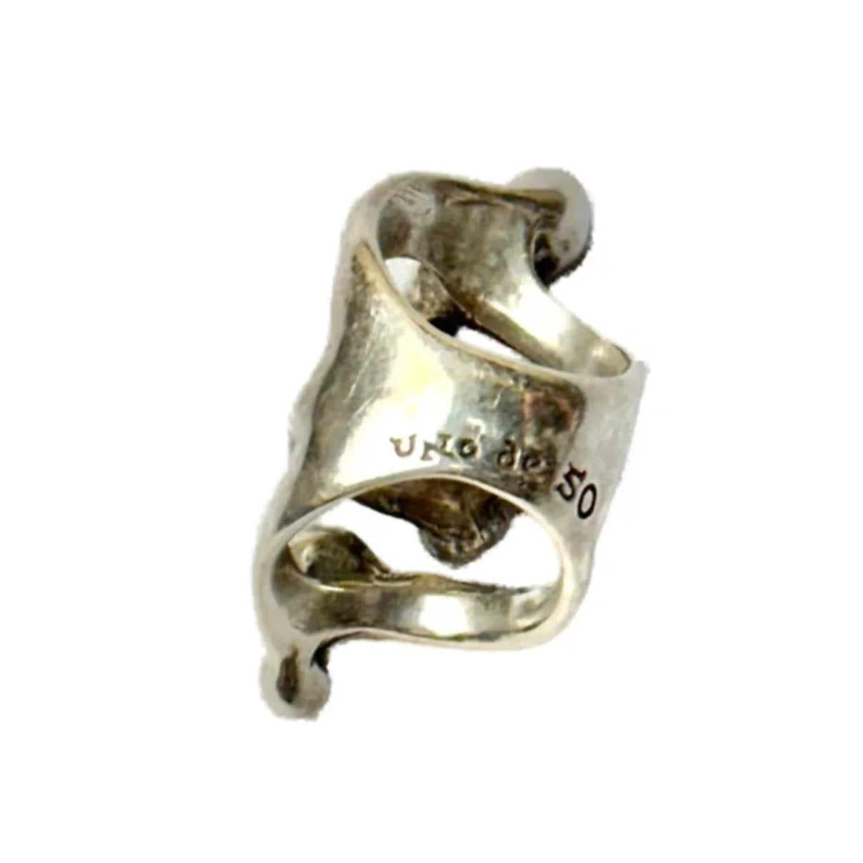 Ring Sterling Silver By Uno De 50, Size: 6