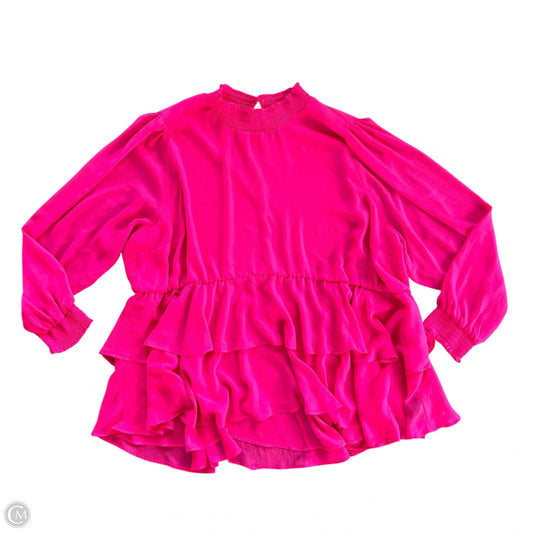 Top Long Sleeve By Torrid In Pink, Size: 4x