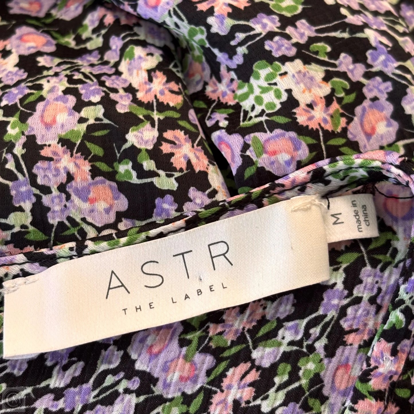 Top Long Sleeve By Astr The Label In Floral Print, Size: M