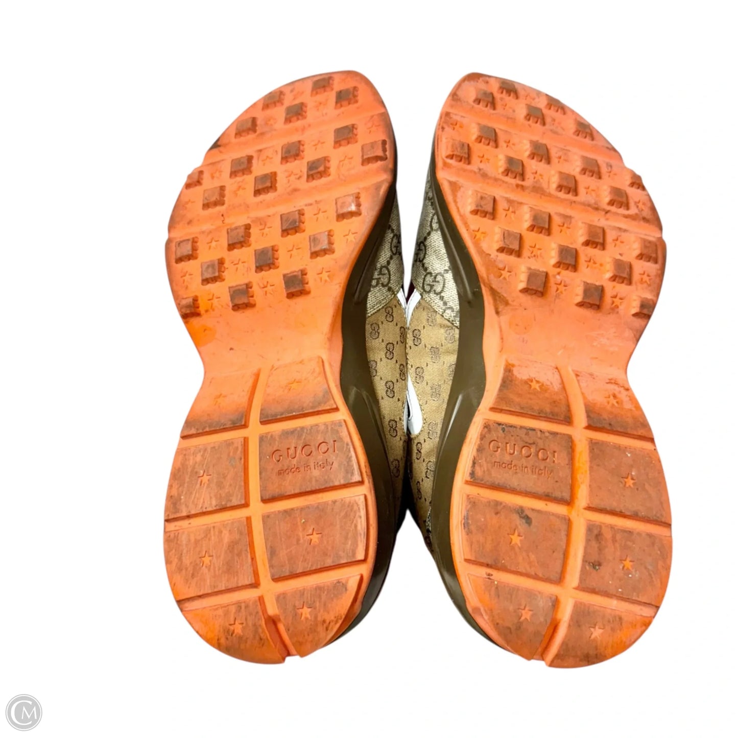 Shoes Luxury Designer By Gucci In Multi-colored, Size: 9.5